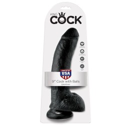 KING COCK - 9 DILDO NERO...